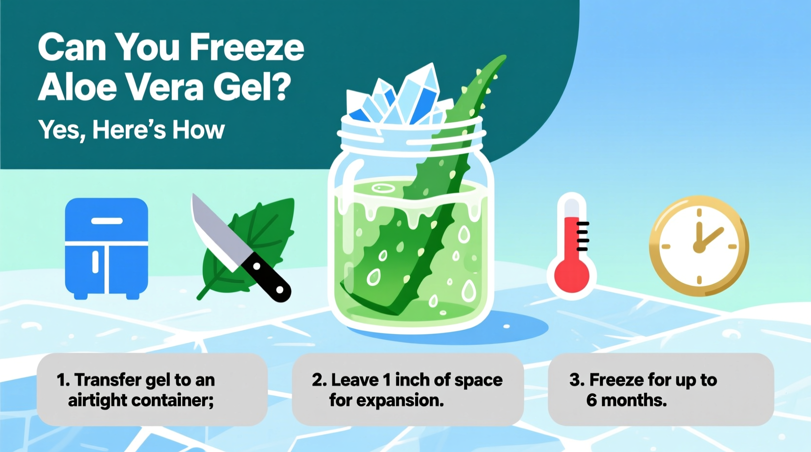 Can You Freeze Aloe Vera Gel? Yes, Here's How