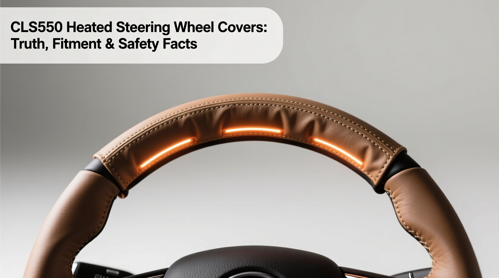 cls550 steering wheel heated covers