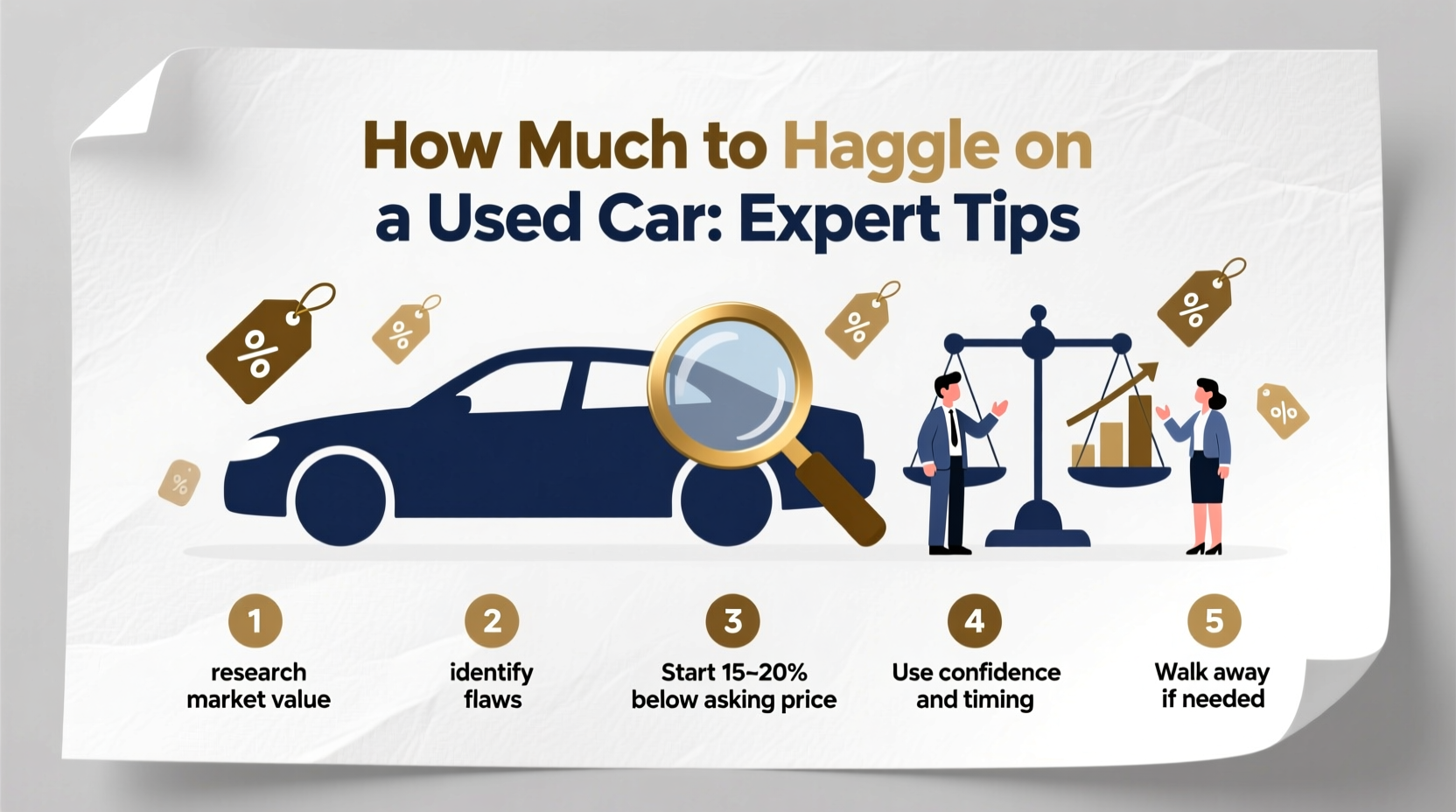 how much should you haggle for a used car