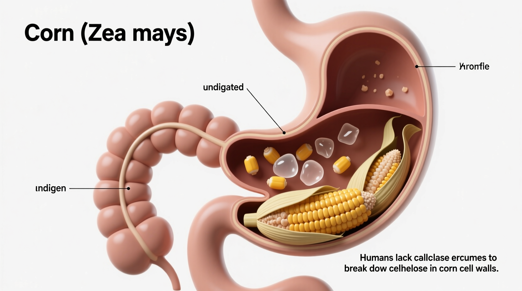 why cant humans digest corn understanding undigested corn