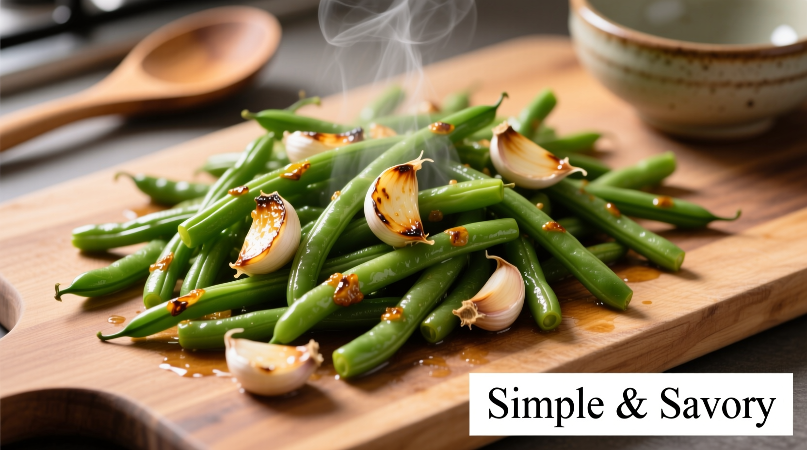 sauteed green beans and garlic