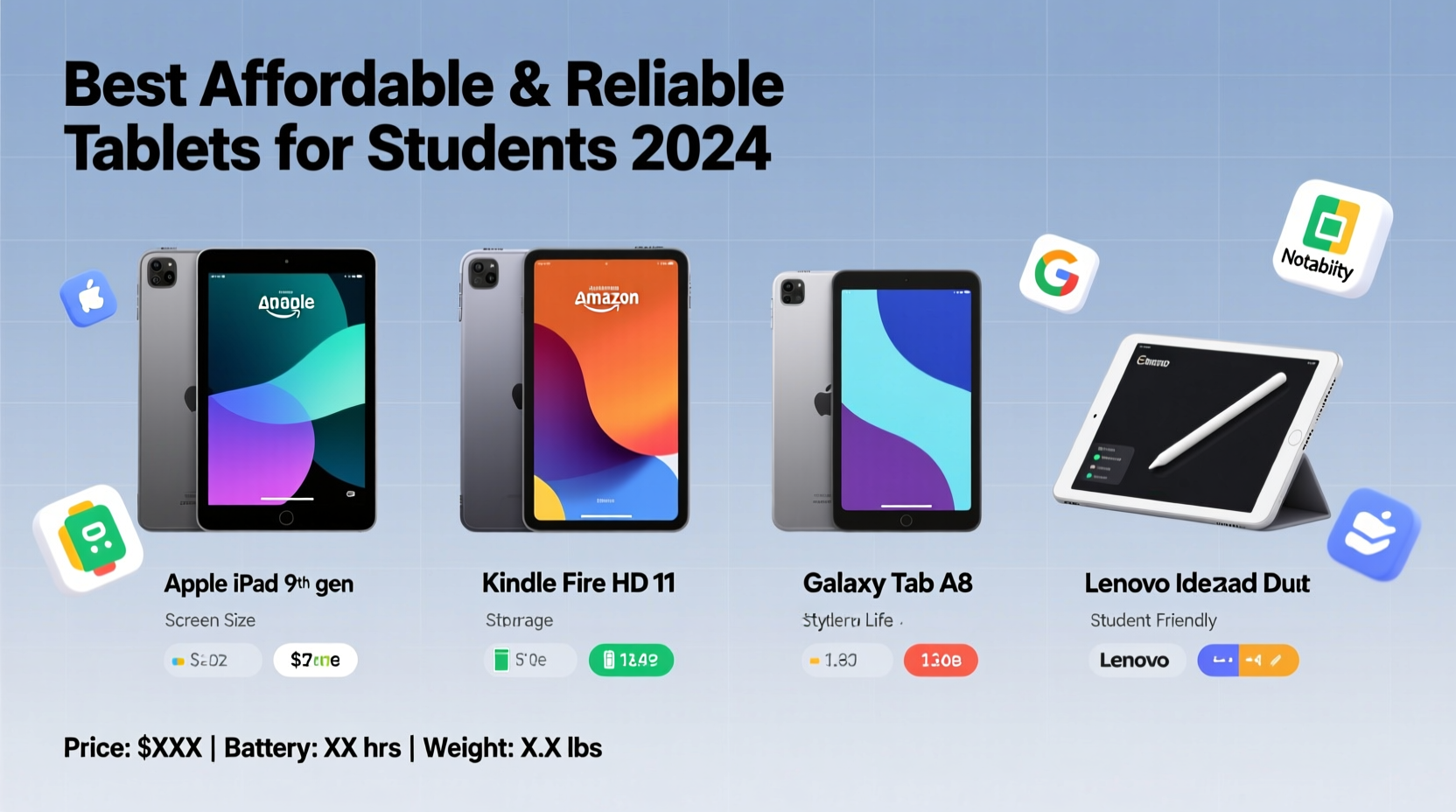 affordable and reliable choices for the best tablet for students