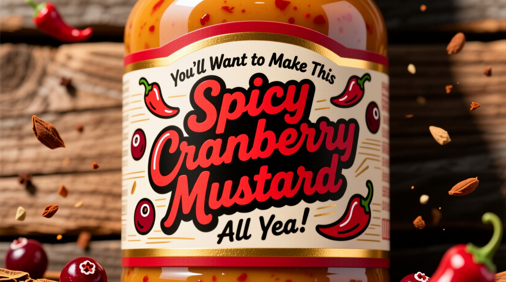 youll want to make this spicy cranberry mustard all yea