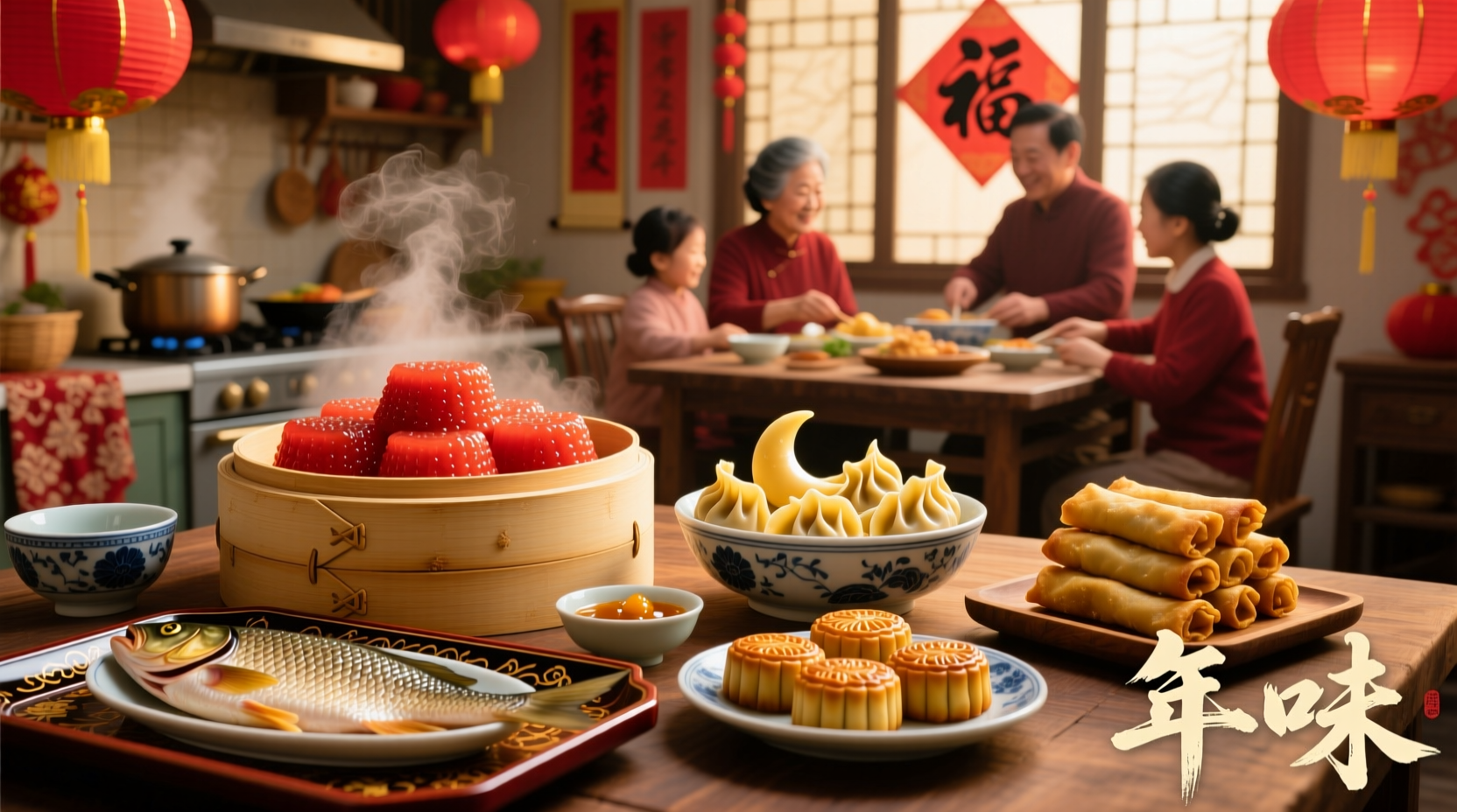 what do the chinese eat at new year