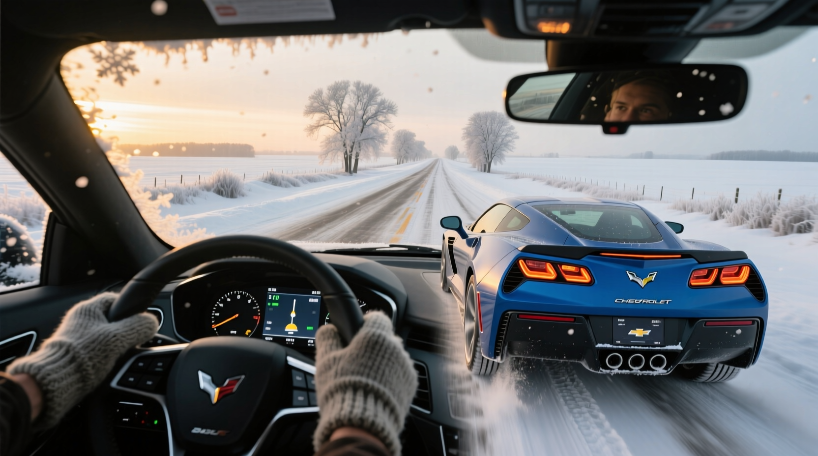 corvette winter driving midwest