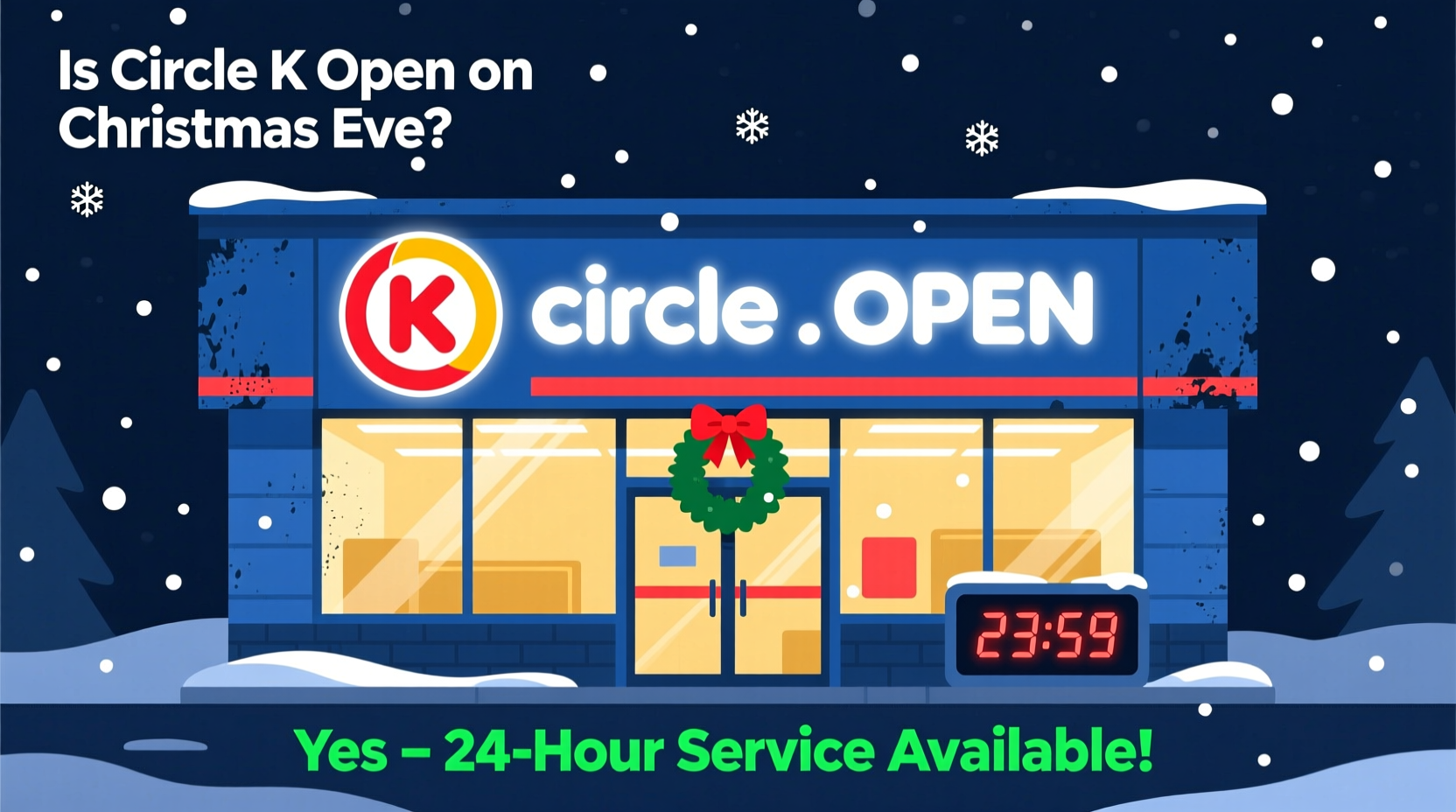 is circle k open on christmas eve