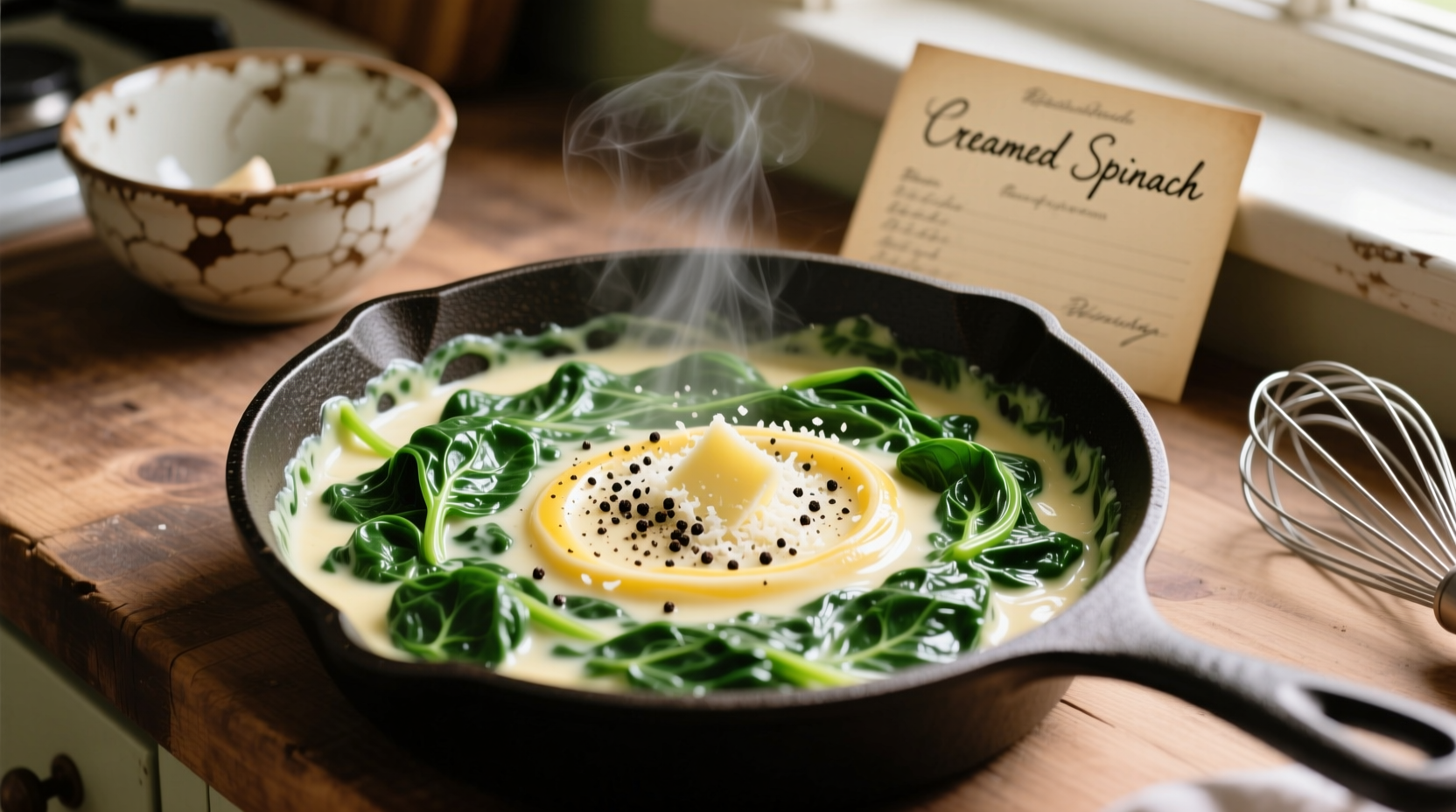 Perfect Creamed Spinach Recipe: 7 Ingredients, 25 Minutes