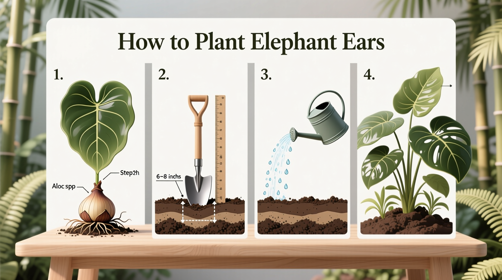 how do i plant elephant ears
