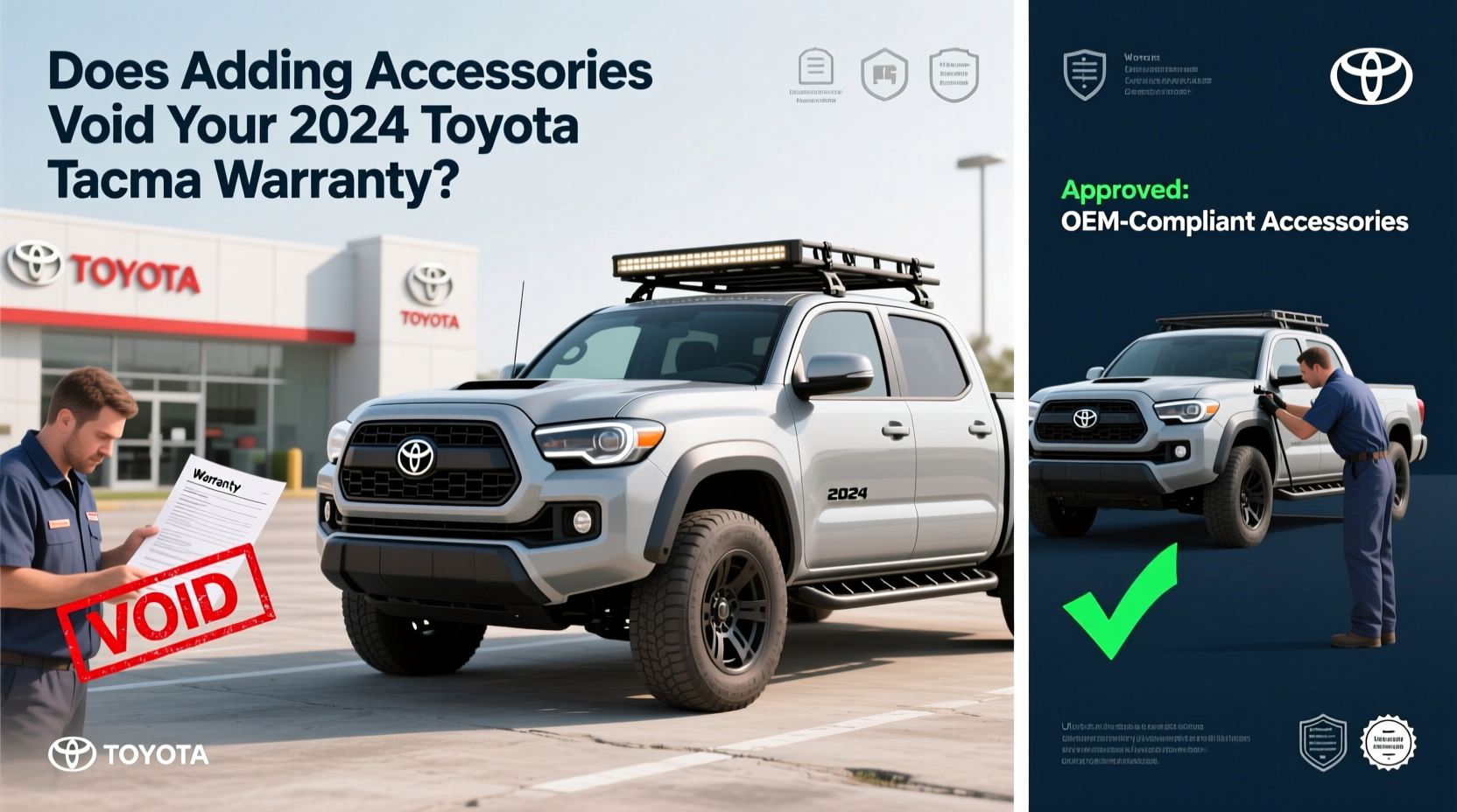 tacoma 2024 warranty void accessories