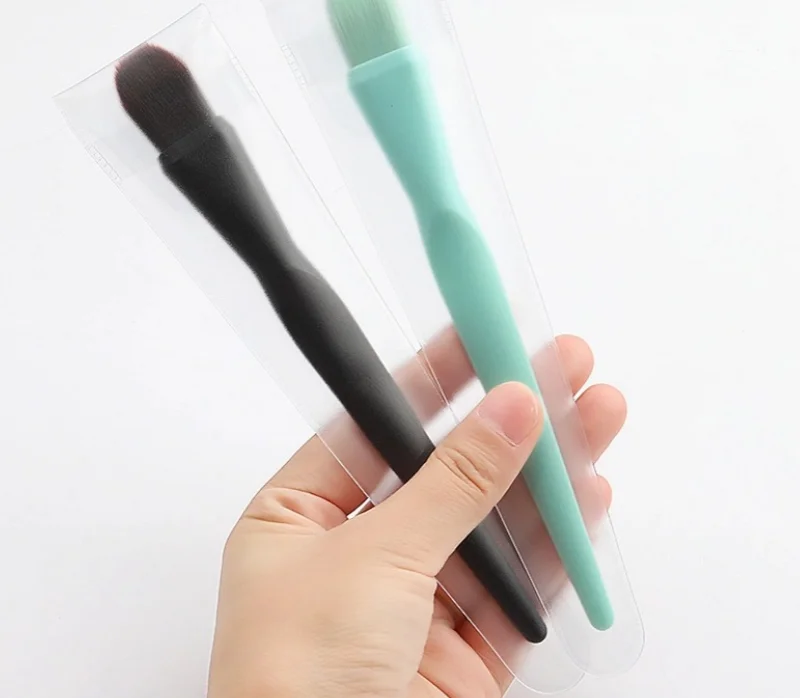 Manufacturers direct single makeup brush small waist multifunctional mask brush foundation brush ABS plastic handle nylon hair