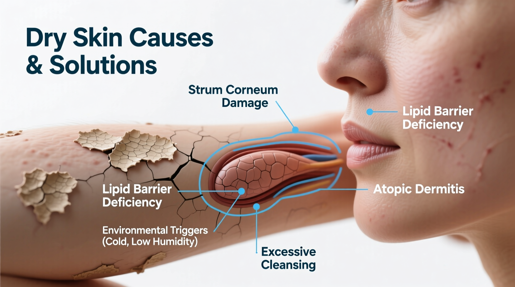 why do i have dry patches on my skin causes solutions