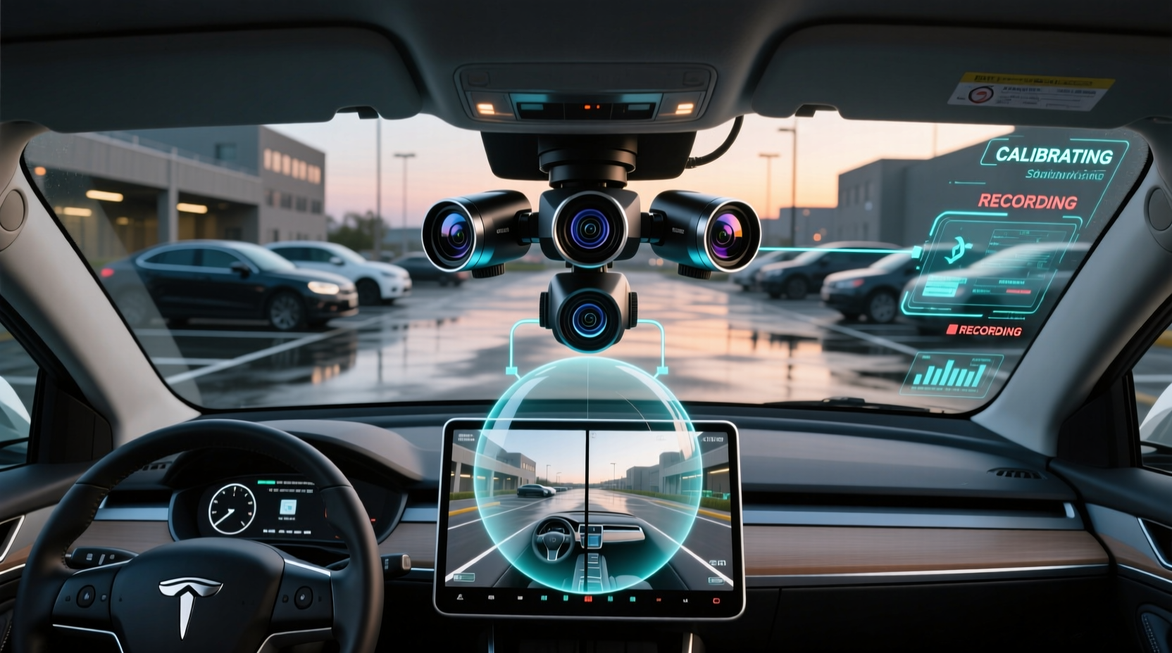 how does a 360 car camera work