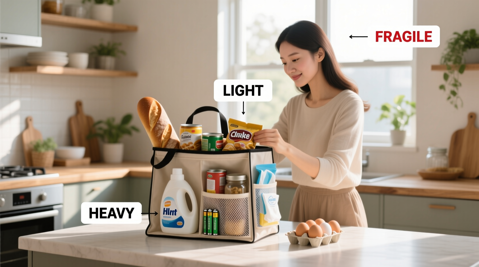 smart strategies to organize your shopping bag for maximum convenience and space