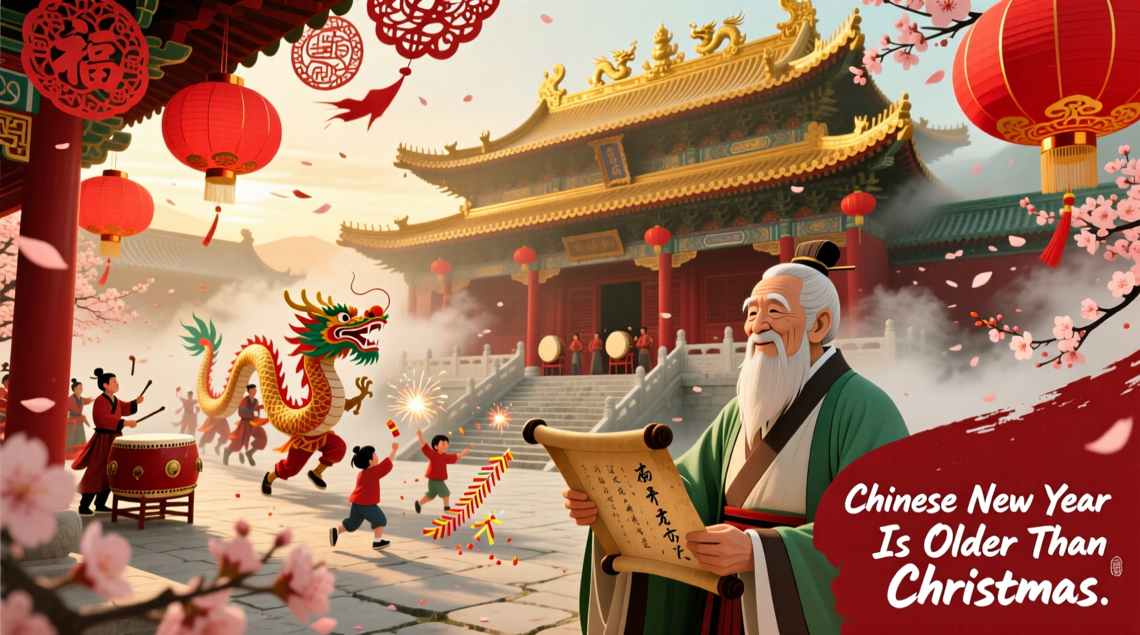 is chinese new year older than christmas