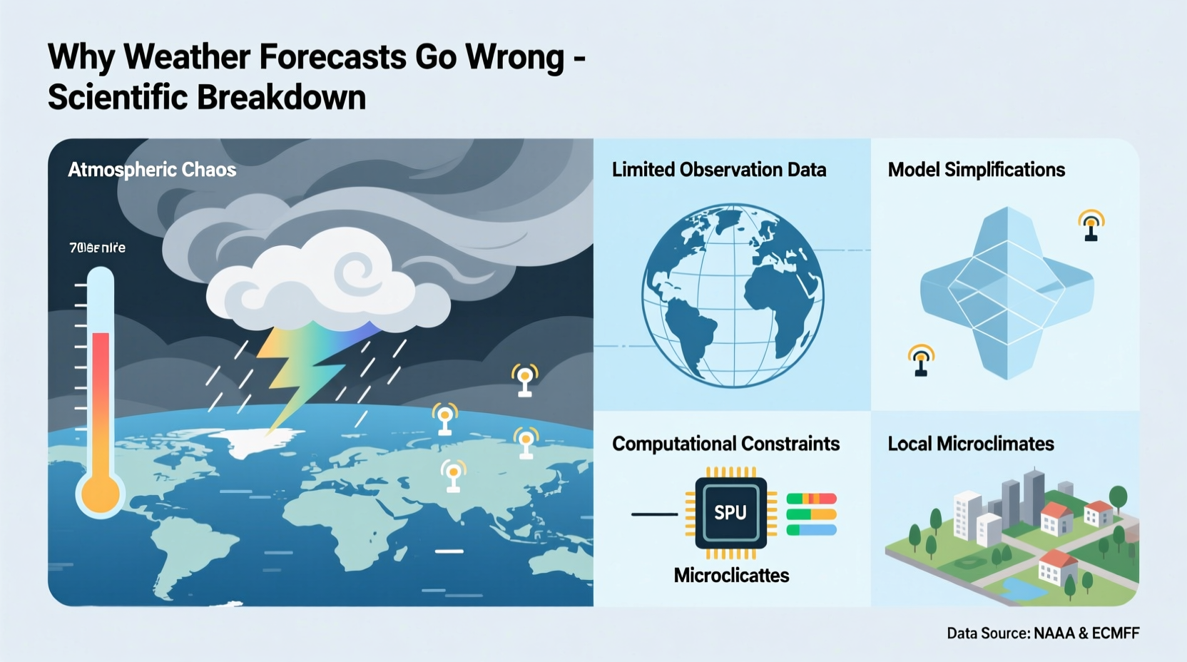 why are weather forecasts inaccurate factors explanations