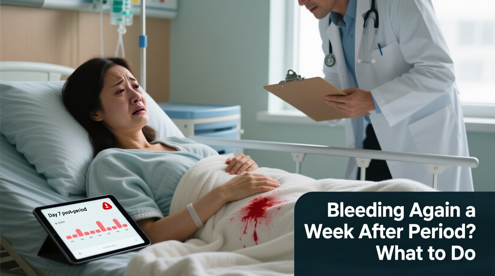 bleeding again a week after period causes what to do