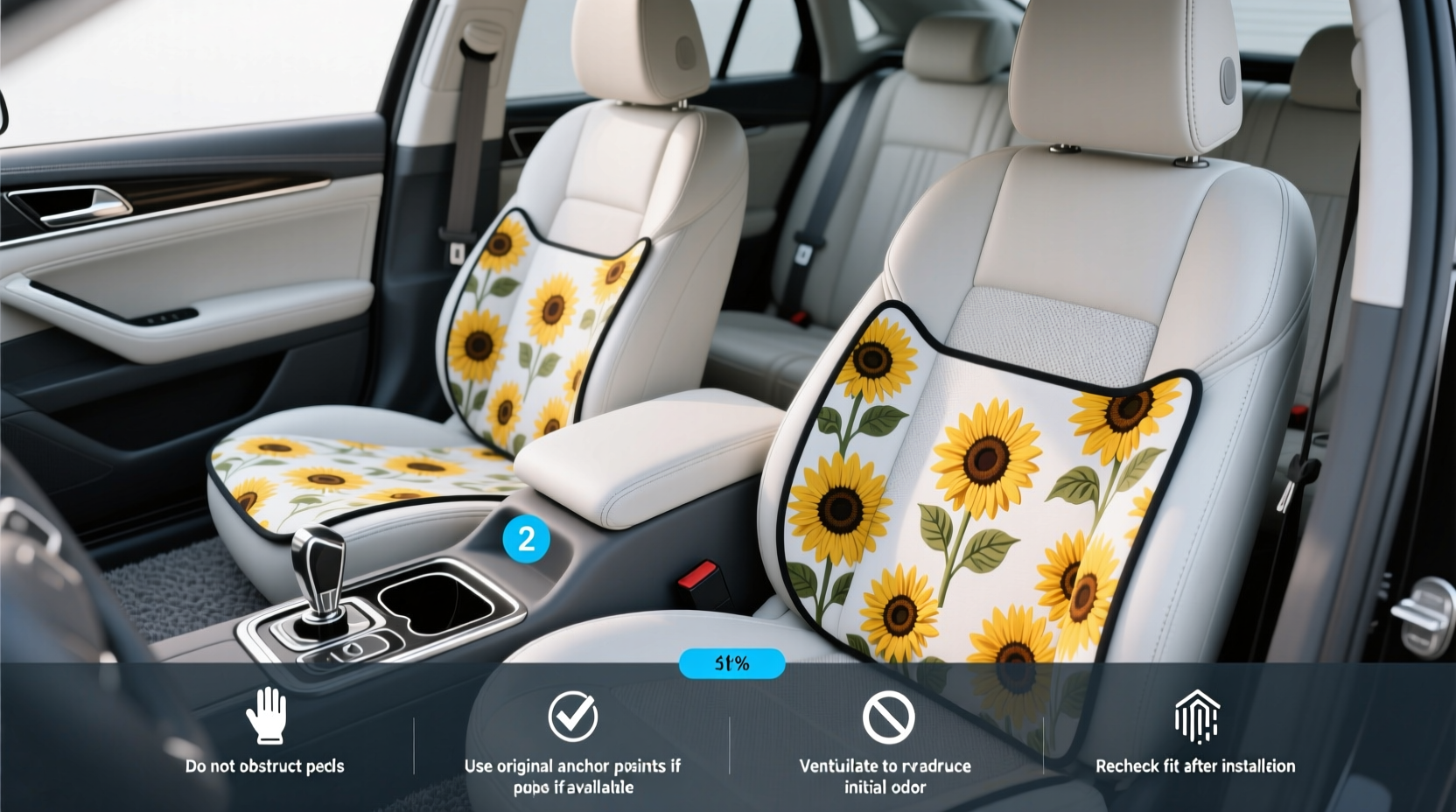 Sunflower Car Seat Covers Full Set Buying Guide