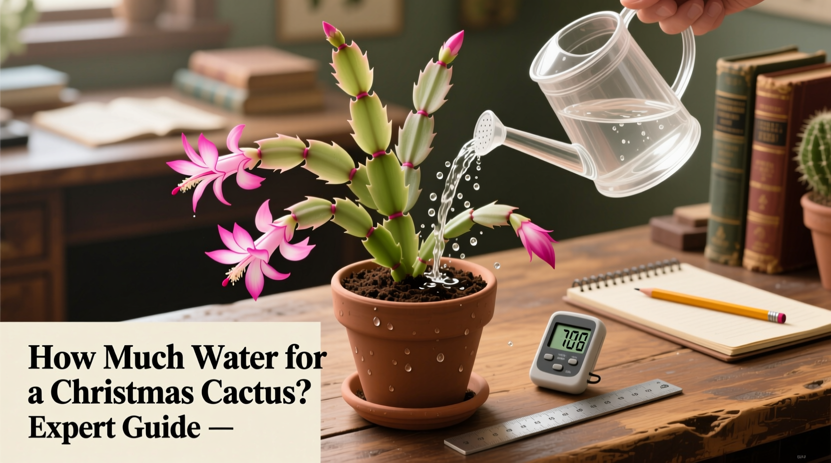 how much water for a christmas cactus