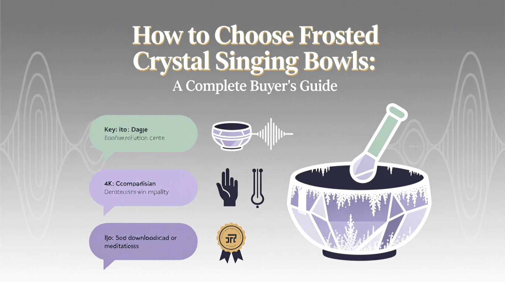 frosted crystal singing bowls
