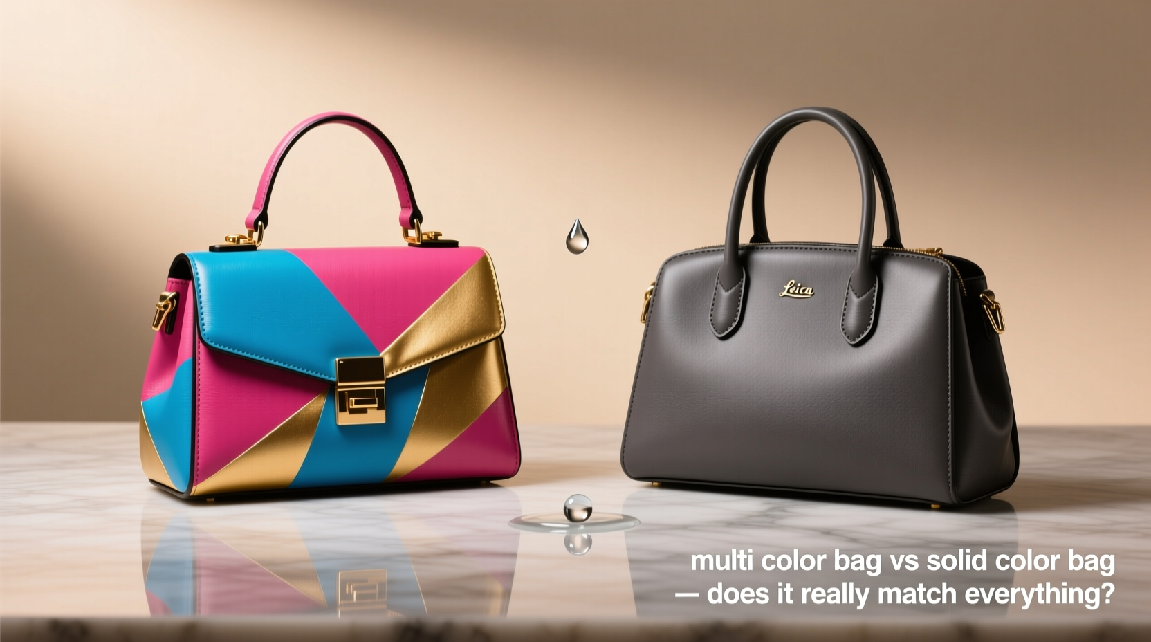 multi color bag vs solid color bag does it really match everything