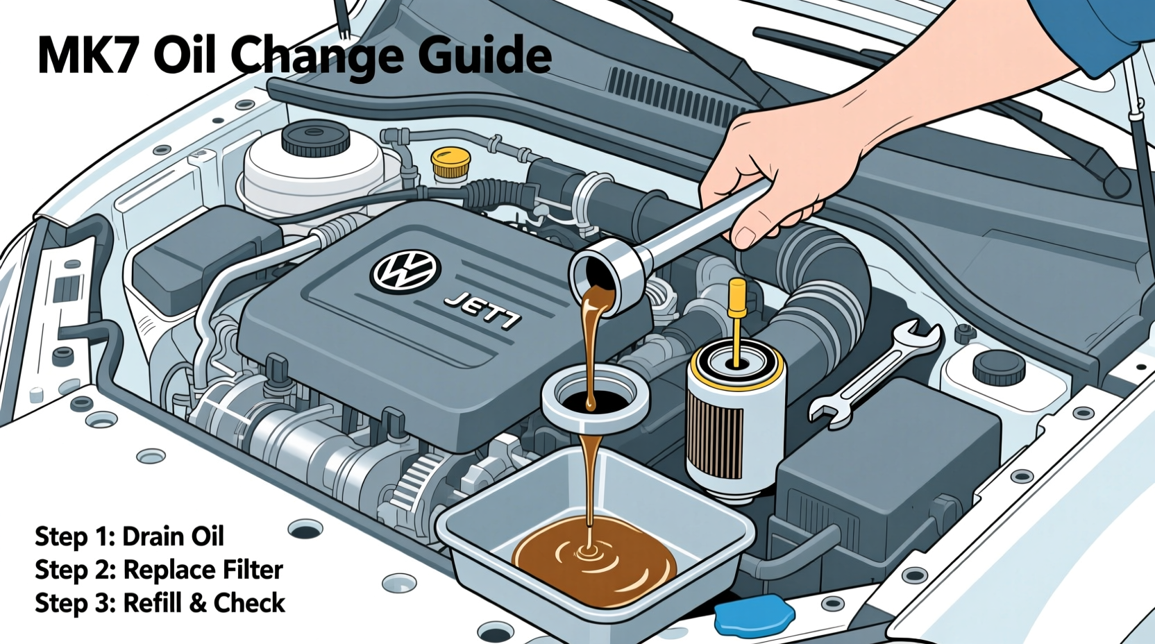 MK7 Oil Change Guide: Step-by-Step for VW Golf GTI & Jetta