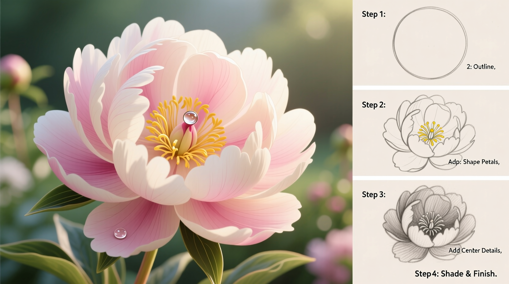 mastering the art step by step guide on how to draw a beautiful flower easily