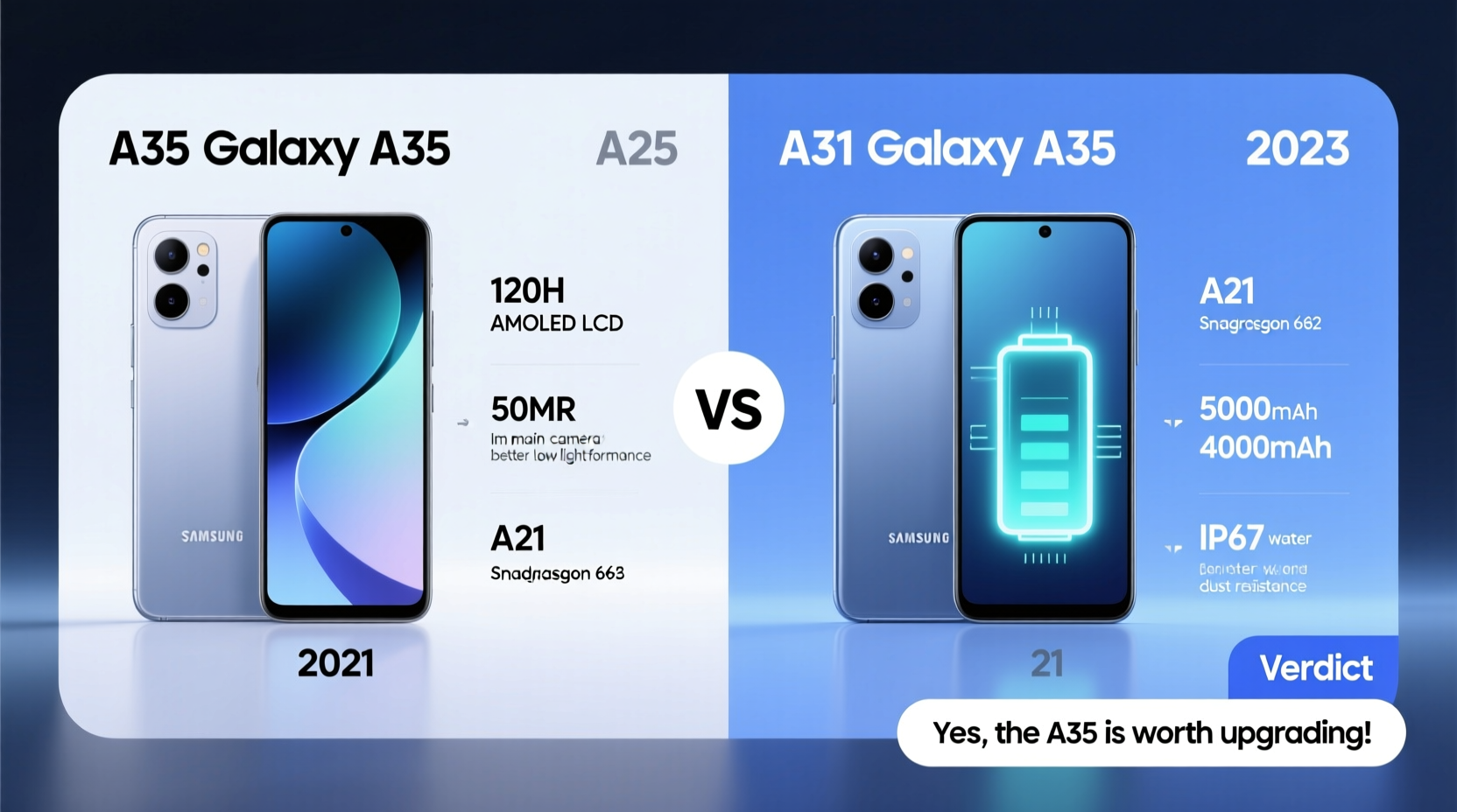 samsung a35 vs a21 is it worth upgrading or is the a35 hype real