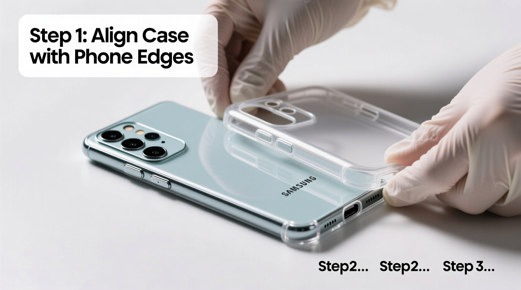 step by step guide to installing a phone case on your samsung galaxy s23 without damage