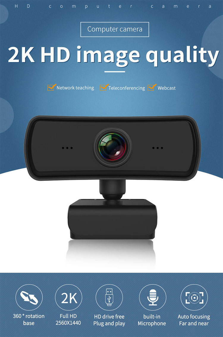 webcam high quality 1080P with Mic mini computer camera for home
