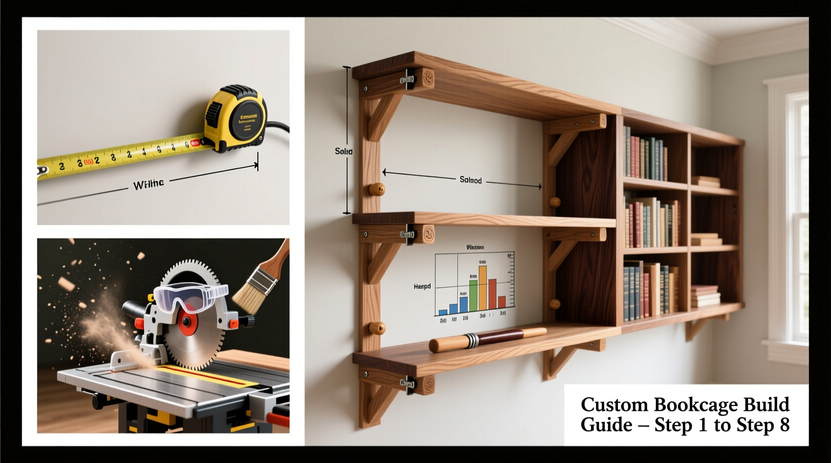 step by step guide how to craft a custom bookcase that fits your space perfectly