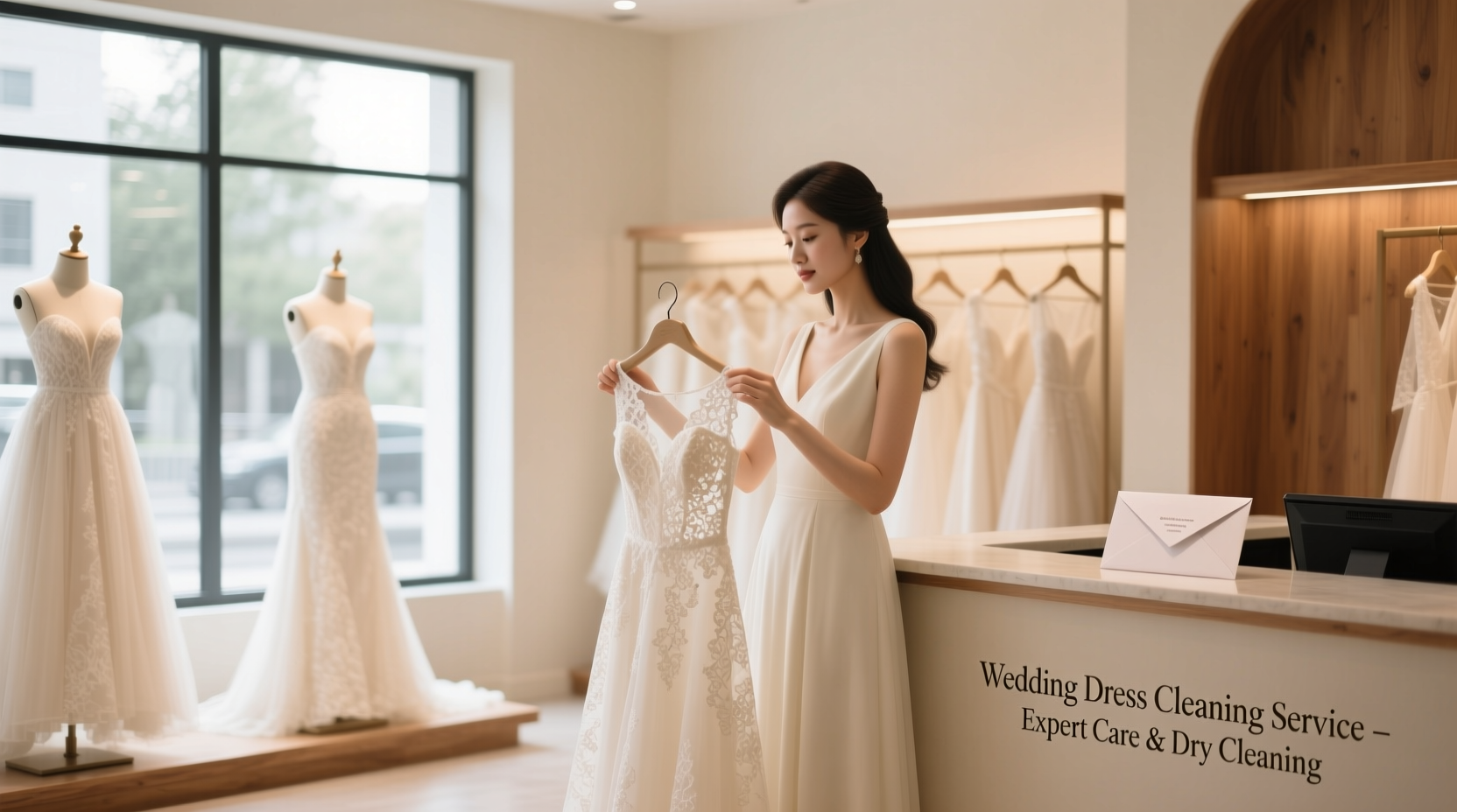 where to get wedding dress cleaned