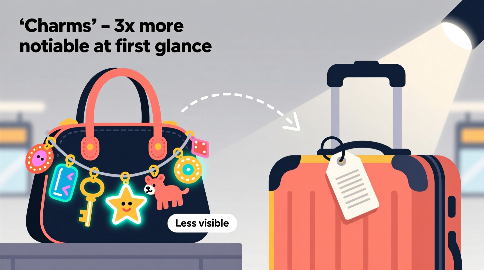 bag charms vs luggage tags are charms actually better for spotting your bag