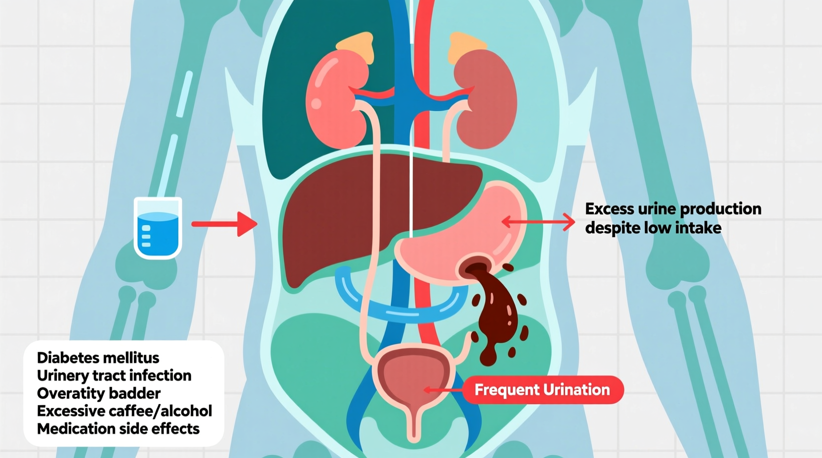 peeing more than you drink causes of frequent urination