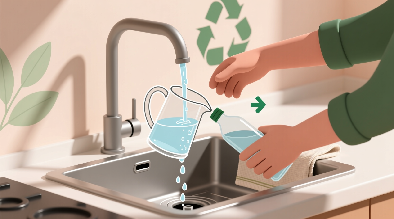 how to rinse your recyclables without wasting water