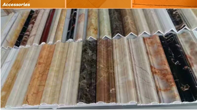PVC UV Marble Sheet 1220x2800mm Interior Wall Decotion Waterproof