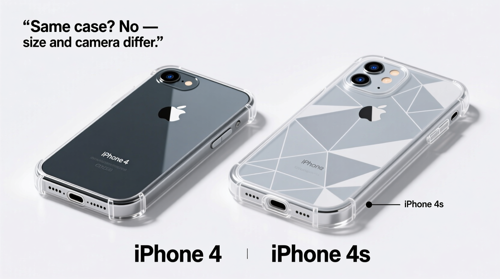 iphone 4 and 4s cases whats the difference and can i use the same one