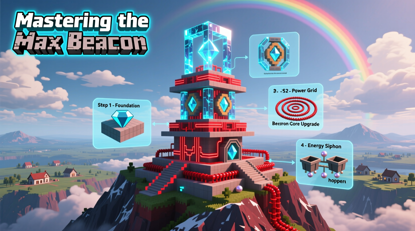 mastering the max beacon in minecraft a step by step guide to building the ultimate power source