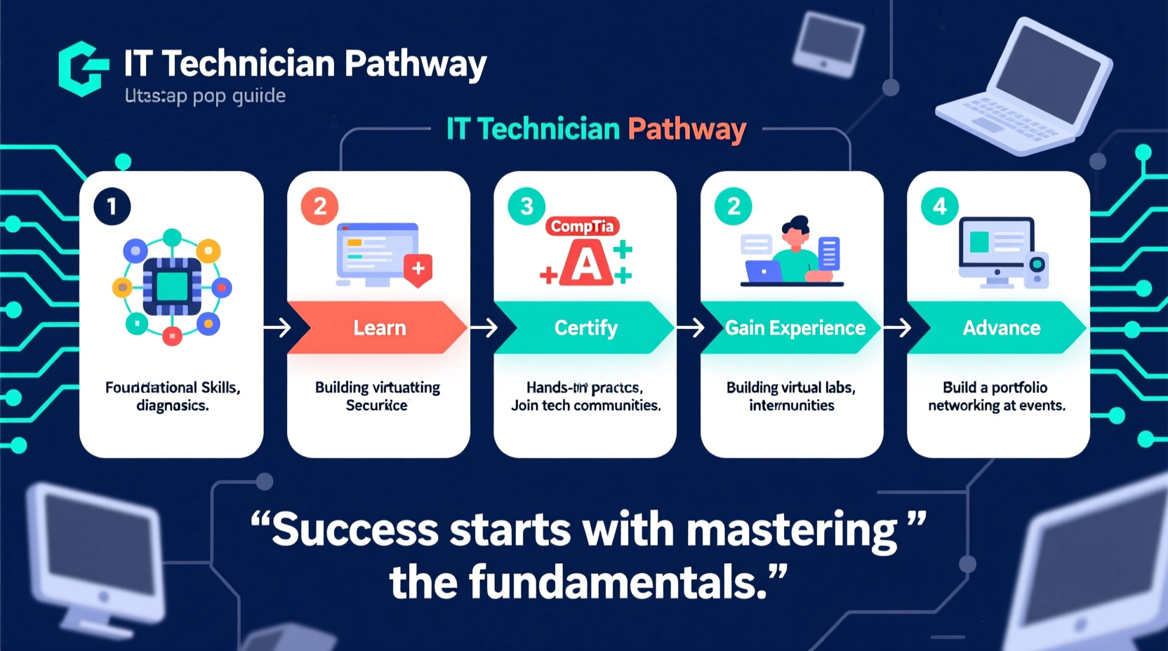 step by step guide to starting your career as an it technician skills certifications and tips for success