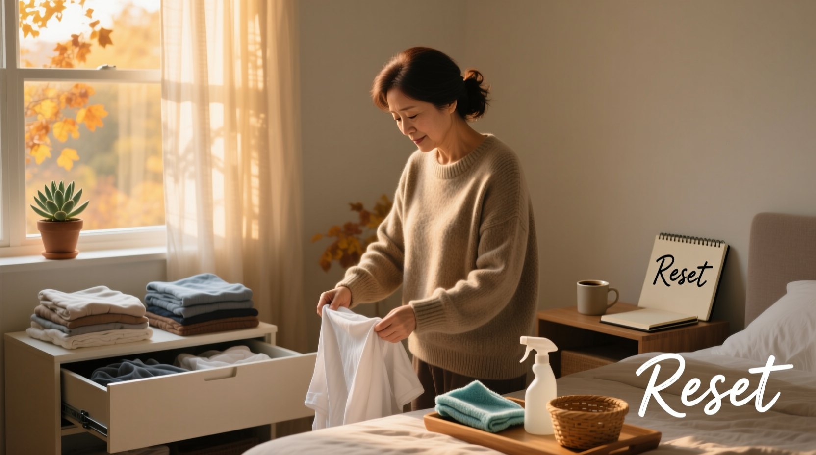 fall reset starting fresh with a simple cleaning routine for the overwhelmed mom
