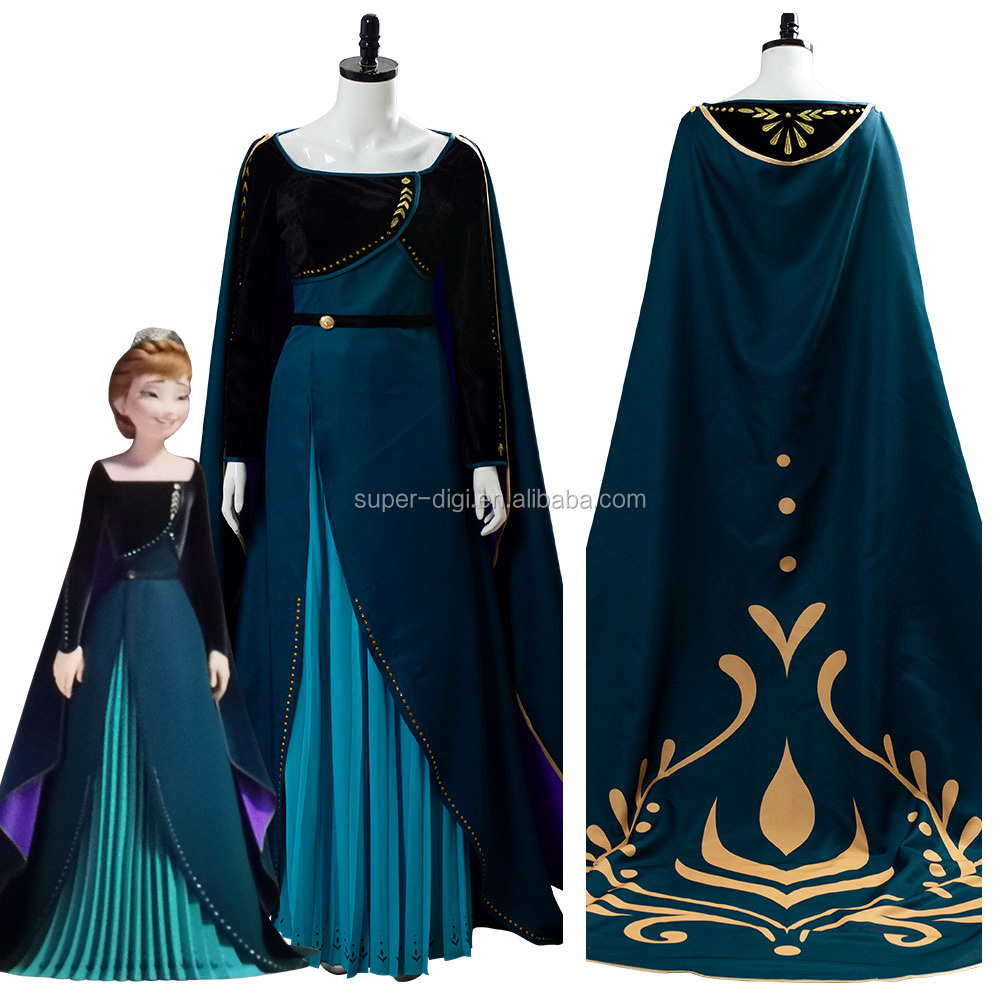 Snow Queen 2 Anna Coronation Dress Costume - Women's Cosplay Gown for  Halloween and Carnival Celebrations