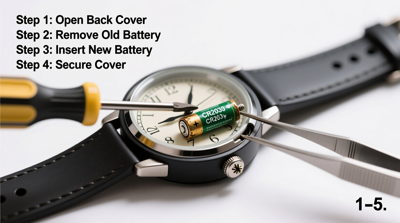step by step guide to replacing the battery in your student alarm clock wristwatch