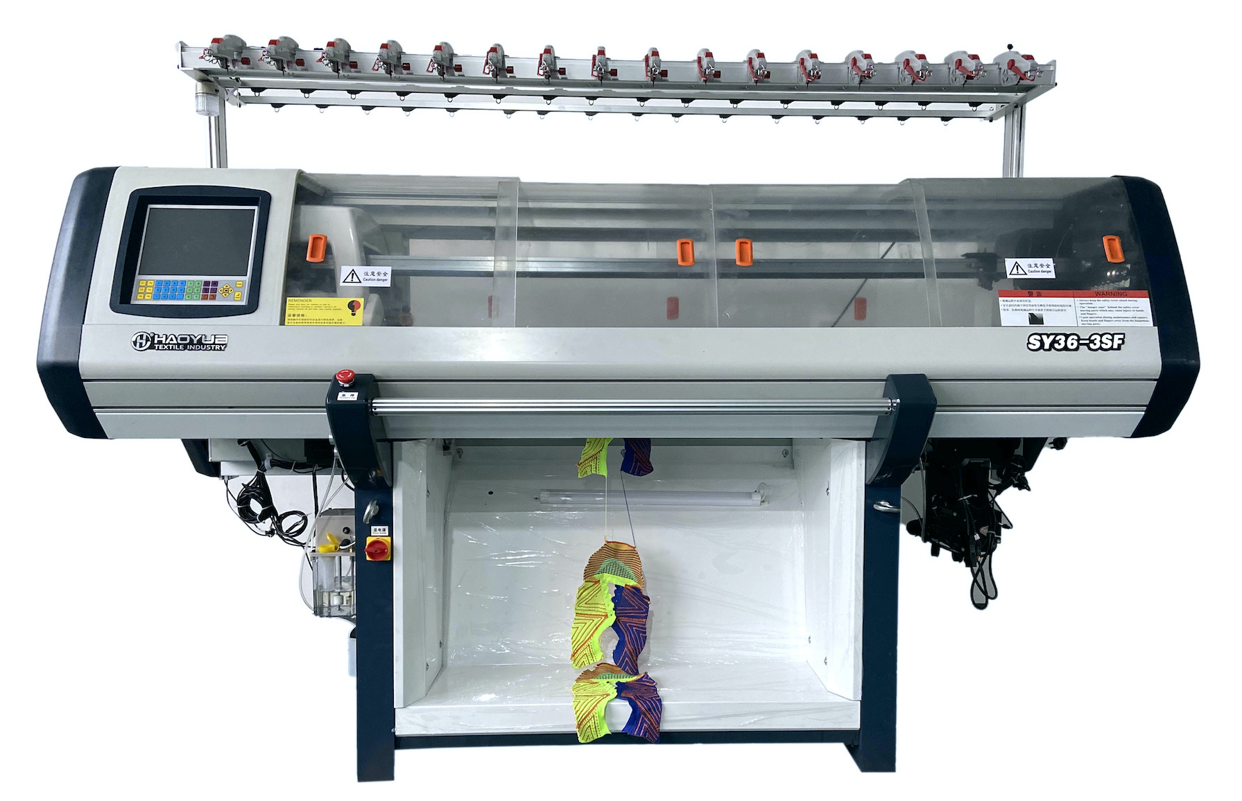 Flat vamp knitting machine for 3d shoe uppers with 36inch