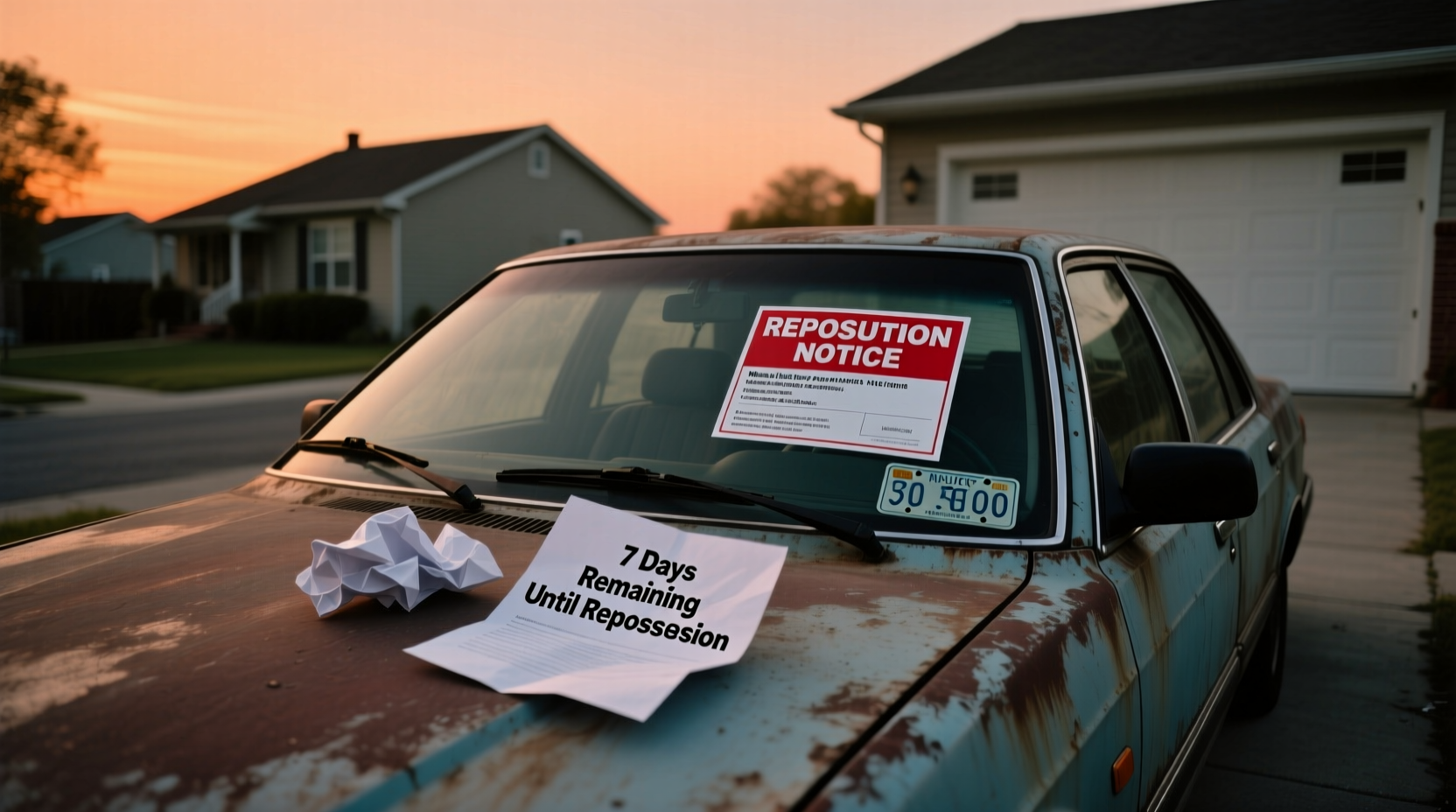 how long until repossession of a car