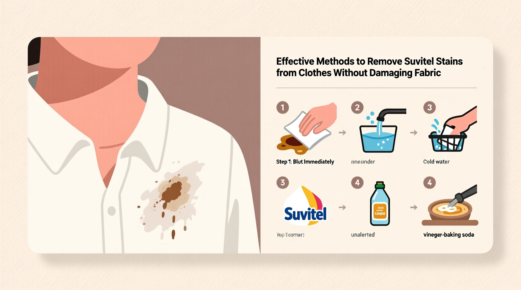 effective methods to remove suavitel stains from clothes without damaging fabric