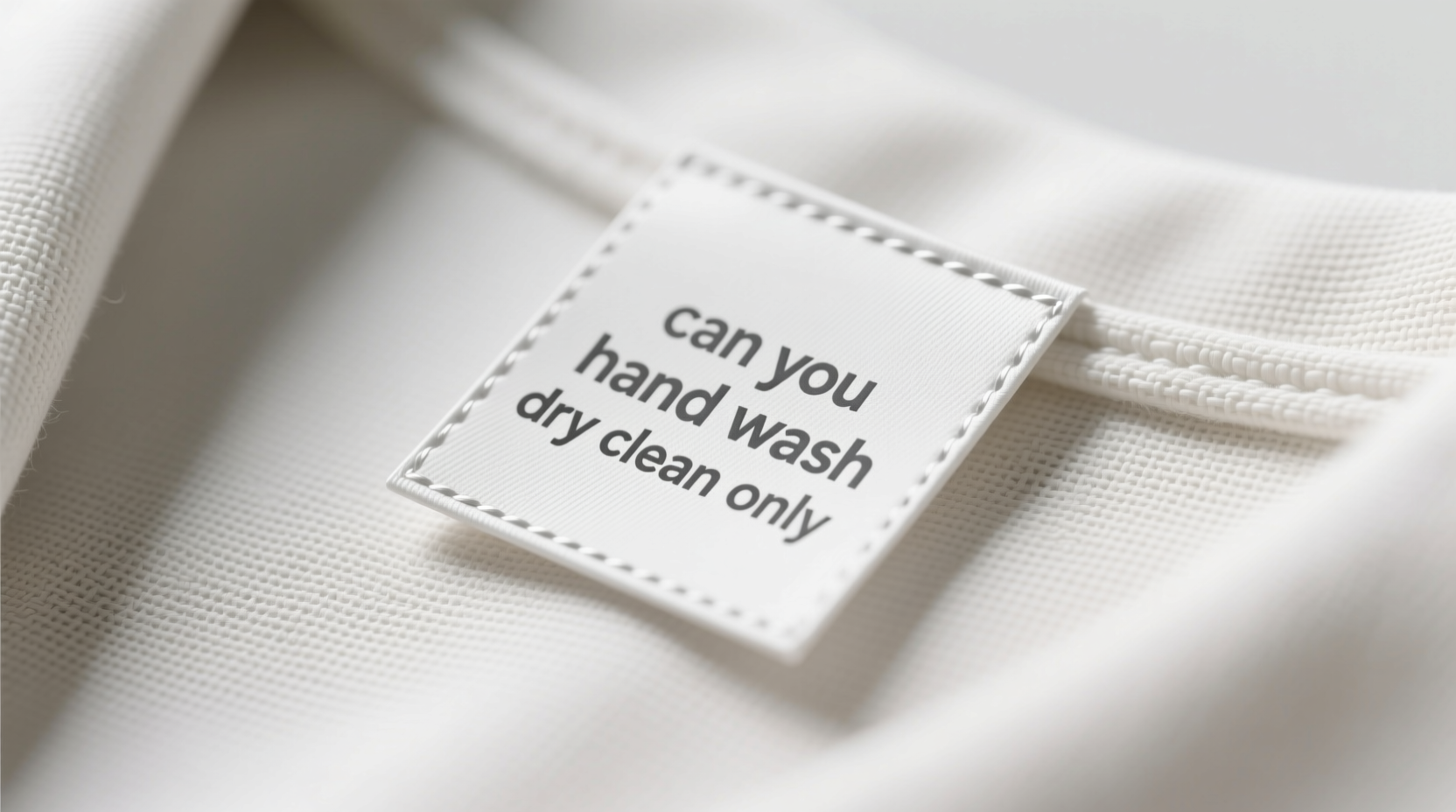 can you hand wash dry clean only