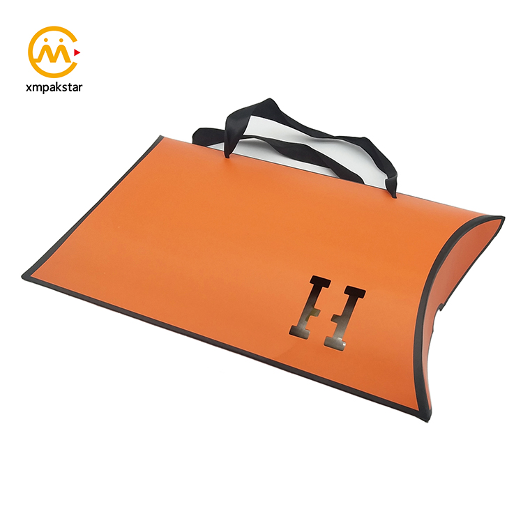 Wholesale cheap custom big large paper packaging pillow gift boxes for silk scarf