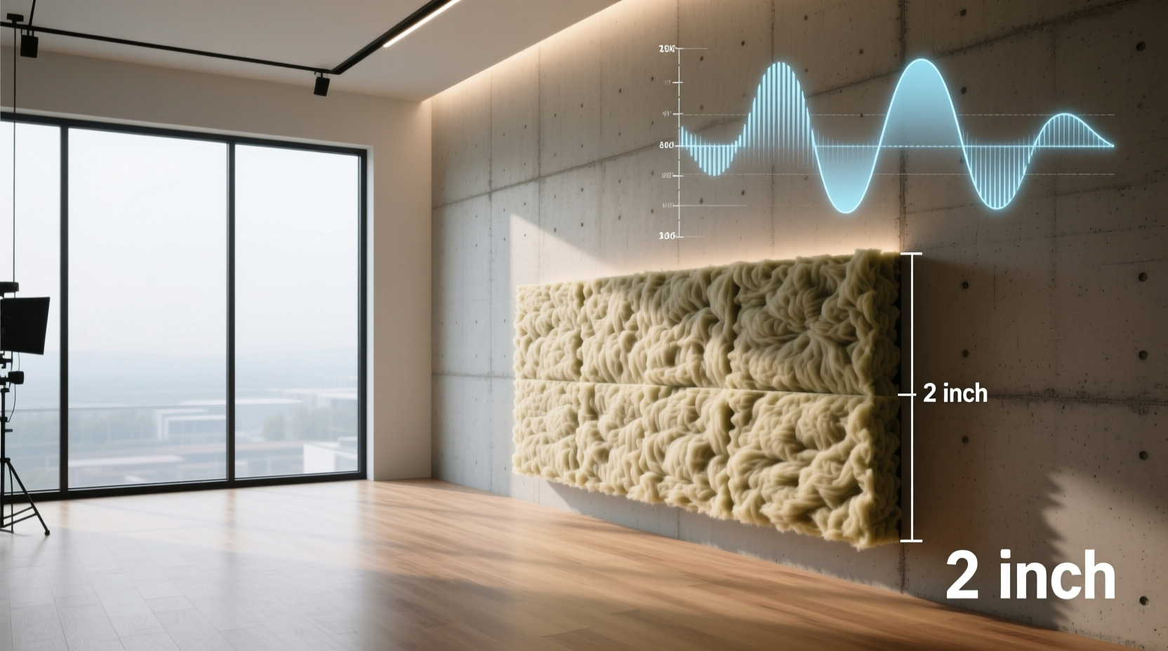 2 inch mineral wool for sound absorption is it enough 