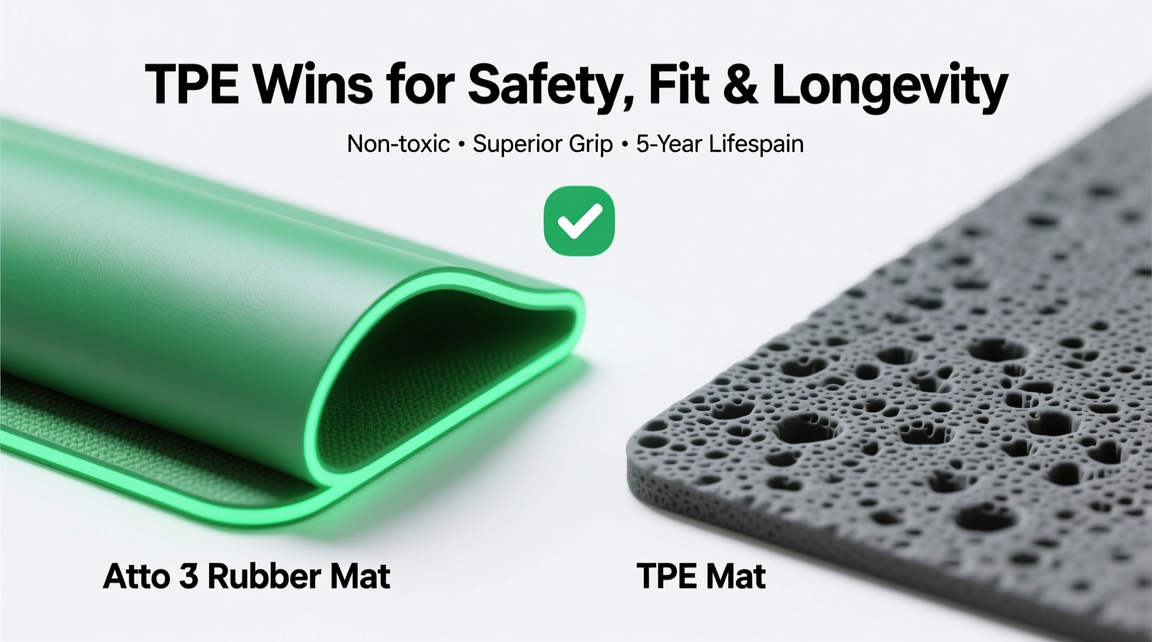 atto3 rubber vs tpe mats