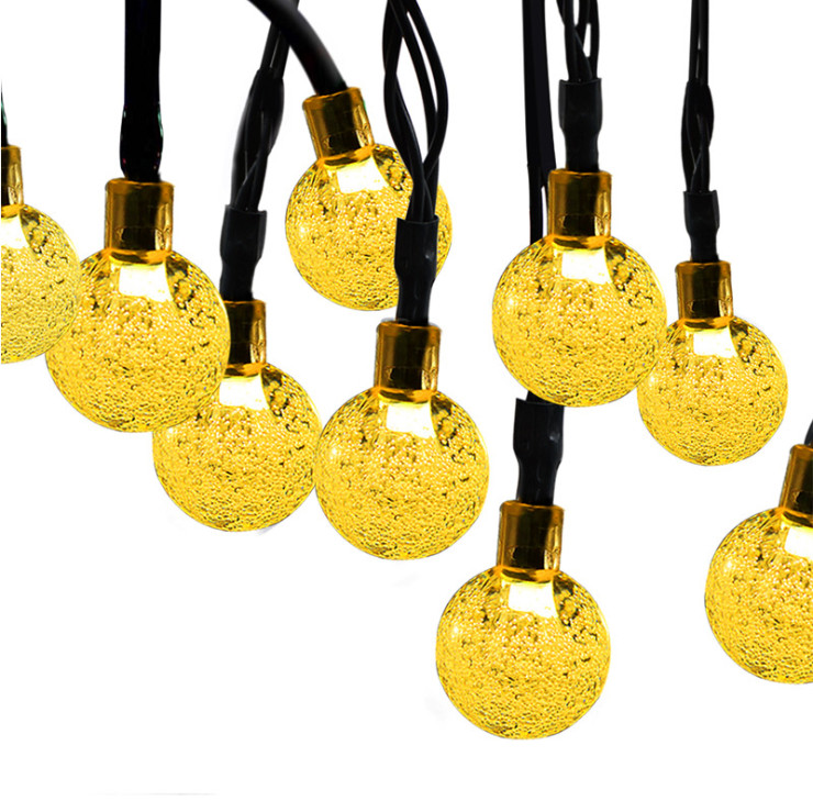 30/50 LEDS Crystal ball 6M/10M Solar Lamp Power LED String Fairy Lights Solar Garlands Garden Christmas Decor For Outdoor