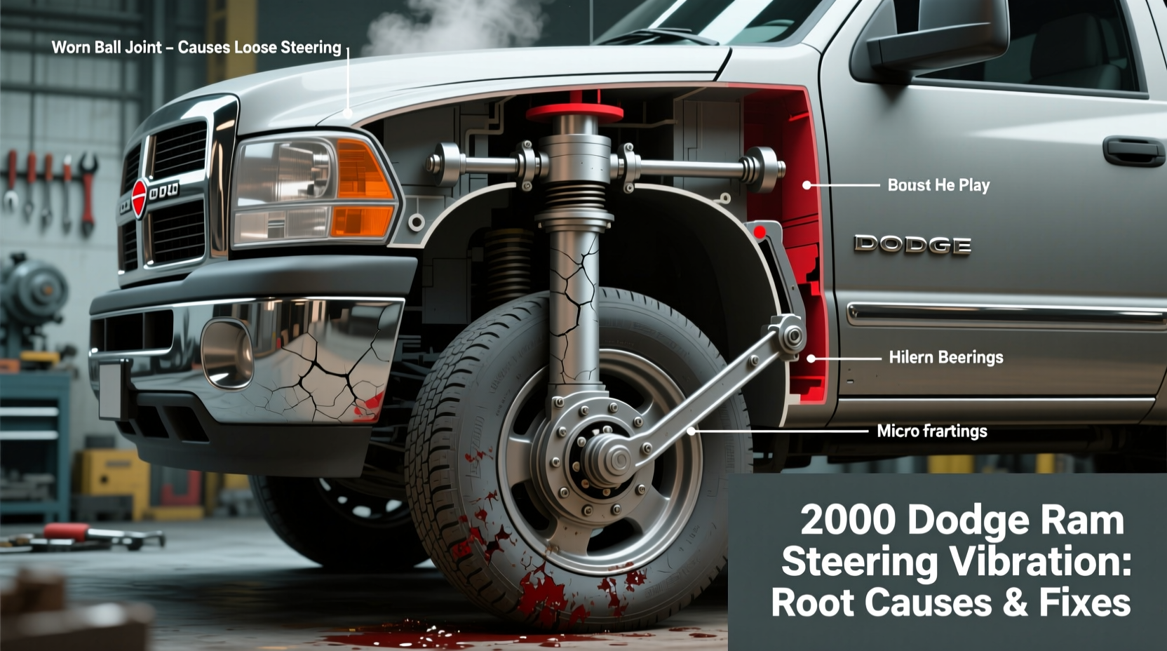 2004 dodge ram steering vibration